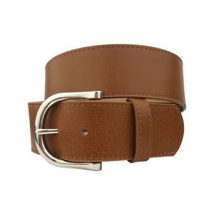 NEW ANZELL women's elodie shiny buckle belt in tan